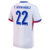 Maglia ufficiale Francia T. Hernandez 22 Trasferta Euro 2024 per Uomo